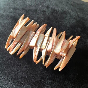 Abalone  Shell Shard Cuff Bracelet